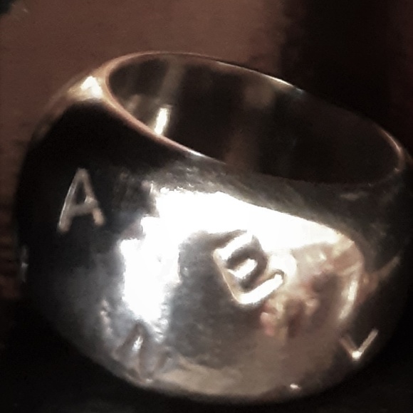 Authentic Chanel Sterling HEAVY Dome Ring 28.35 gr - Picture 1 of 8